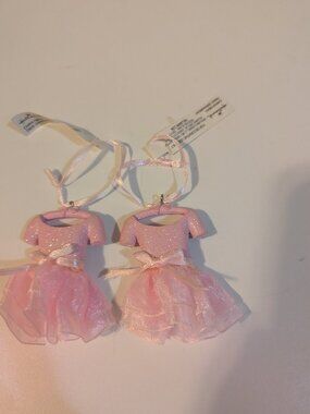 Hallmark pink ballerina dress ornament, NWT